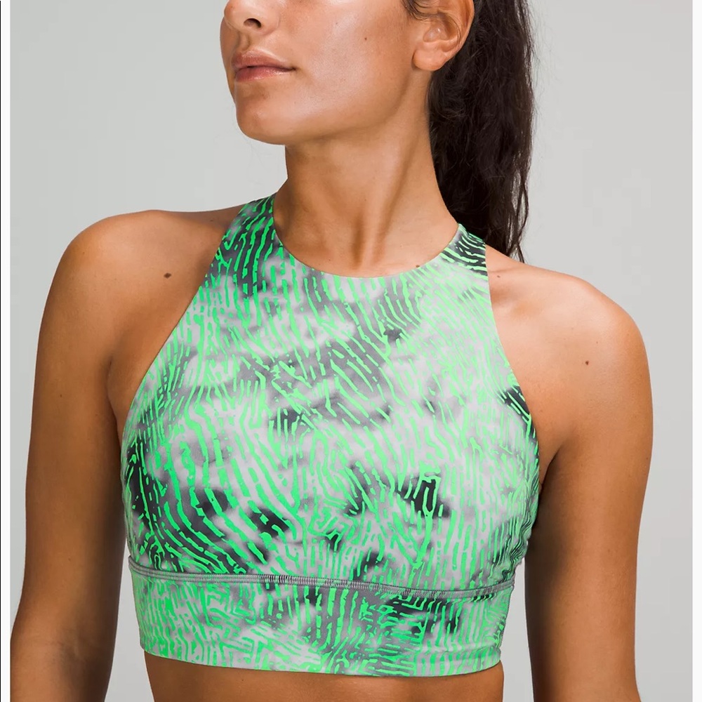 Lululemon Seawheeze highneck long line energy bra